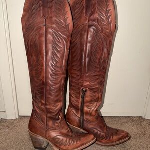 Corral cowgirl Leather Boots